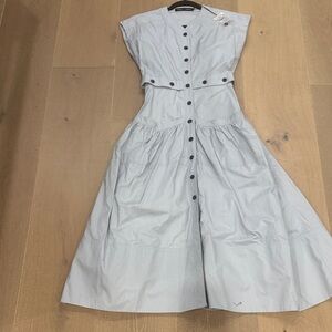 Proenza Schouler Light Gray Midi Dress